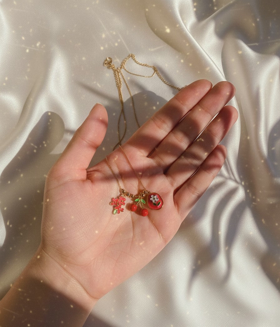Cherry Blossom Charm Pendant