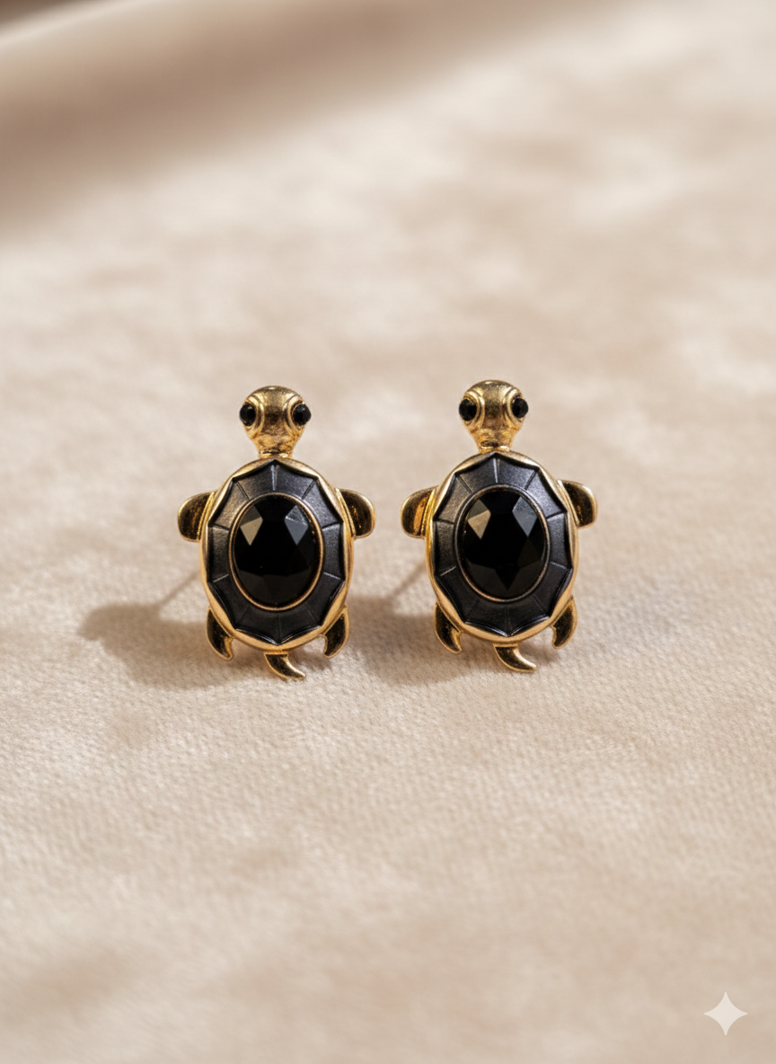 Turtle Resin Earrings