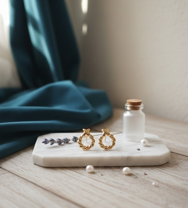 Twisted Stud Earrings