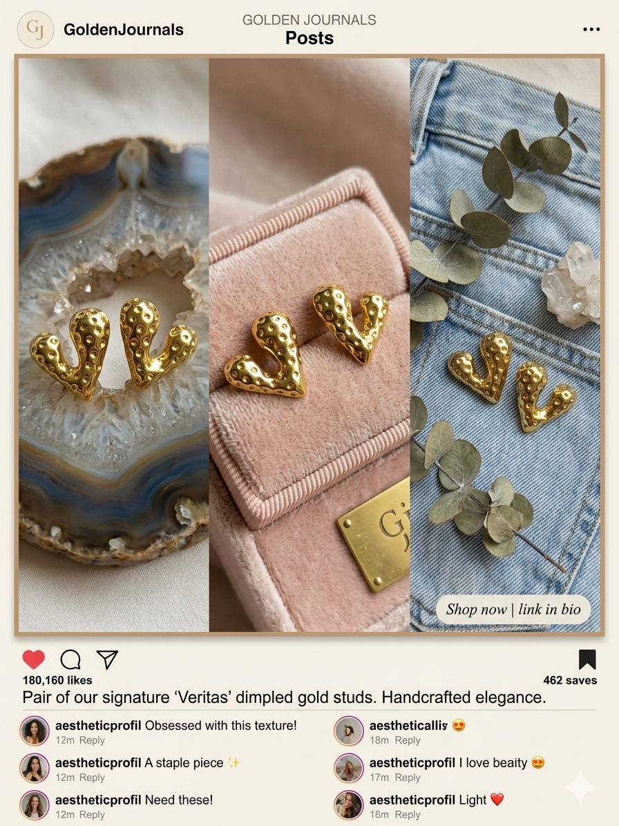 Dotted Heart Earrings