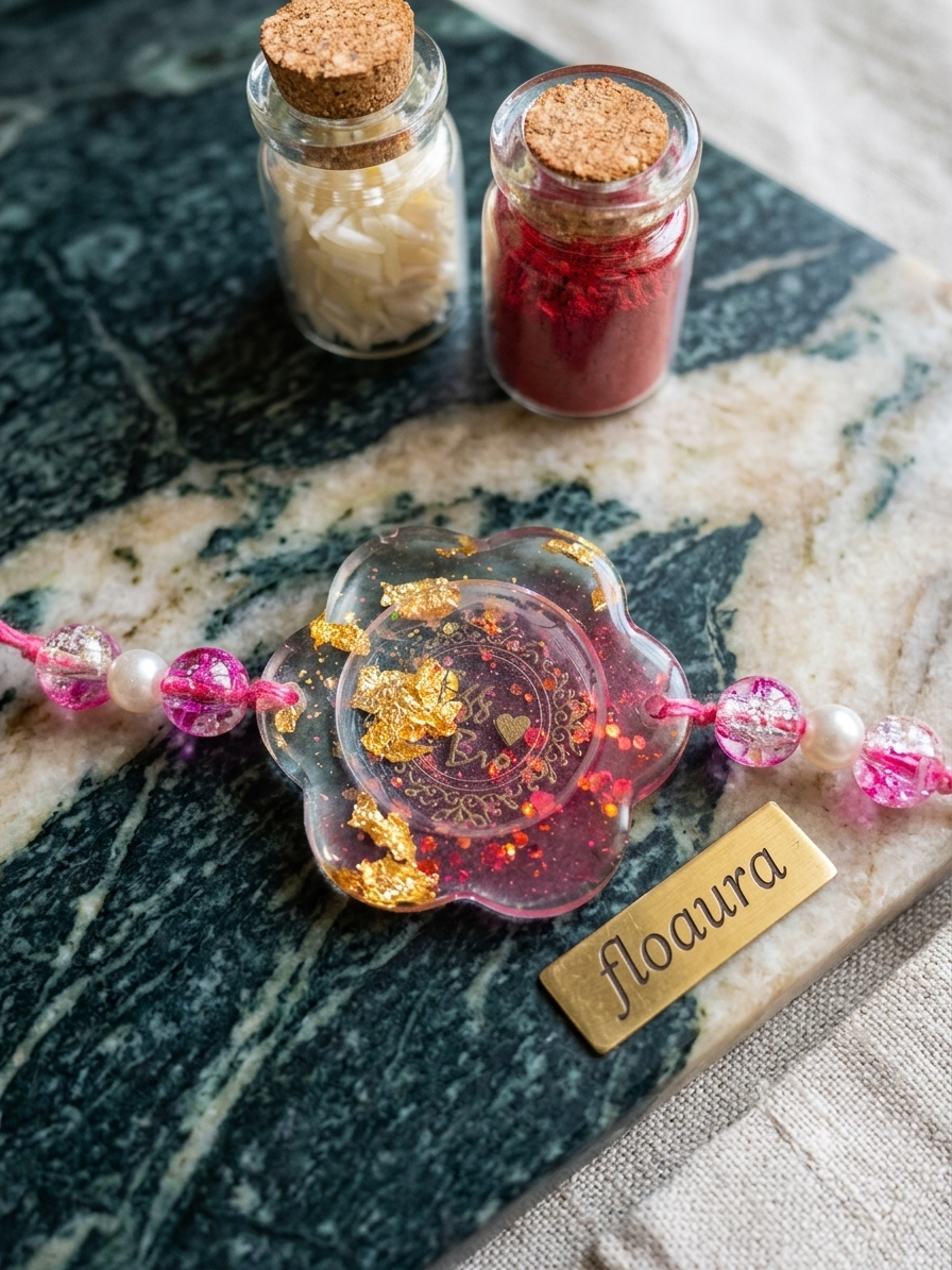 Floral Rasin Rakhi